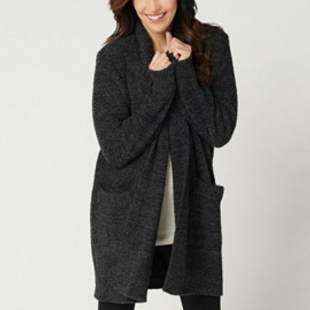 BAREFOOT DREAMS CozyChic Cali Cardi Sweater L NWT